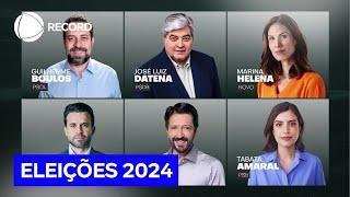 RECORD promove debate entre os candidatos à Prefeitura de São Paulo neste sábado (28)