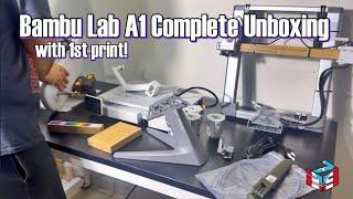 Bambu Lab A1 Combo Complete Unboxing & First Print (3D Printing Noob's Perspective)