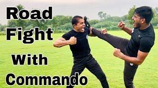 Road Fight With Commando || Self Defense || Commando Fitness Club