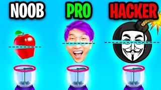 NOOB vs PRO vs HACKER In GOOD SLICE! (ALL LEVELS!)