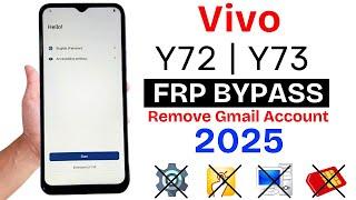 Vivo Y72 | Y73 Google/Frp Bypass Without Pc - 2025 Setting Not Open - Unlock Gmail Account Lock