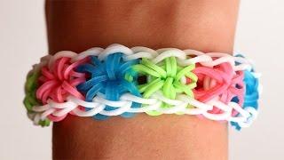 Rainbow Loom English - STARBURST - Loom Bands, easy, how to, DIY