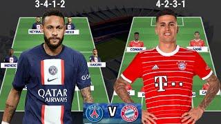 PSG VS BAYERN MUNICH Head to head potential starting lineups | UEFA Champions league 2022/2023