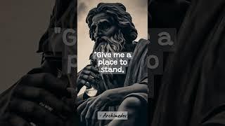 Archimedes - A Glimpse of Motivational Wisdom #motivational #shorts  #motivation #quote #religion