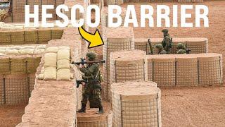 Goodbye sandbags?  This is how fortifications are built now | HESCO Barrier