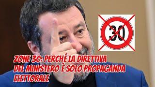 Zone 30: il Ministro emana la sua direttiva per renderle impossibili