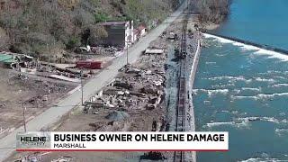 NC business owner talks about damage from Helene