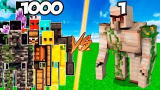 GOLEMS DE HIERRO vs LOS GOLEMS MAS FUERTES DE MINECRAFT