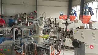 HDPE bottle plant with blow molding machine