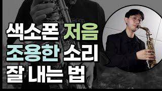 프로 연주자의 색소폰 서브톤과 저음이 누구나 쉽게 되는 비법 공개#정동규색소폰