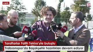 Trabzonspor'da Fatih Tekke'den açıklamalar