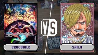 Crocodile (Purple/Yellow) vs Red Sanji | One Piece TCG Battle