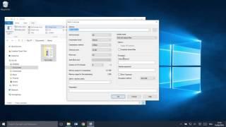 Encrypting file folders using 7-Zip