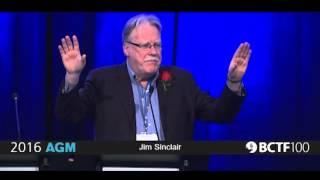 Jim Sinclair, Past President, BC Federation of Labour