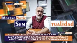 Duro comunicado del Consejo Interuniversitario Argentino por el veto a la ley de financiamiento