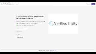 VerifiedEntity | Verified businesses using Web5 DIDs and decentralized web nodes.