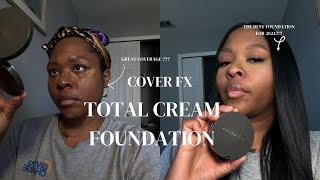 The best foundation for 2024? | Total cover cream foundation by Cover FX | Foundation #makeupreview