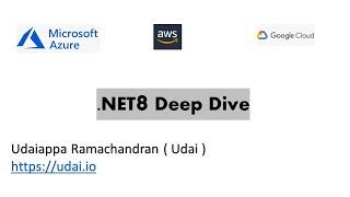 .NET 8 - Meetup Dec 2023 by Udaiappa Ramachandran