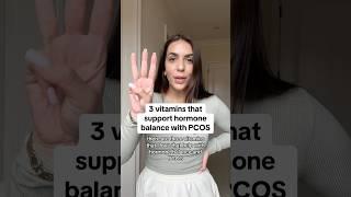 3 Vitamins that support hormone balance with #pcos