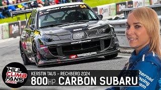 800hp Carbon Subaru Impreza - Kerstin Taus || Hill Climb Rechberg 2024 