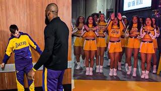 LeBron James & Lakers Surprised Austin Reaves for His Return to Team vs New York Knicks