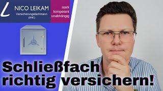 Schließfach richtig versichern! | Zahlt die Bank wirklich alles bei Verlust? | wichtig zu wissen! 