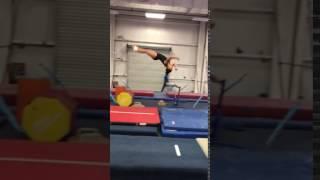 Crystal Gwinn-training front double twist.