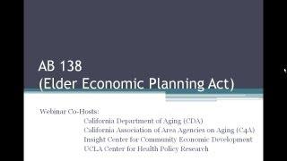 What AAAs Need to Know About AB 138 (Elder Economic Planning Act)