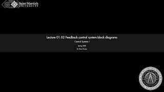01.02 Feedback control system block diagrams