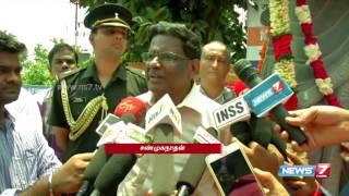 Governor V. Shanmuganathan speech at Thiruvalluvar statue inauguration | News7 Tamil