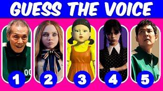 Guess the Voice: Wednesday, M3GAN, Alice, Squid Game Characters