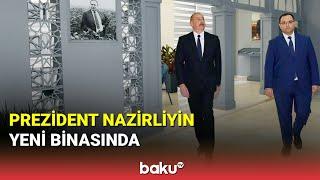 İlham Əliyev Kənd Təsərrüfatı Nazirliyinin Bakıda yeni inzibati binasının açılışında