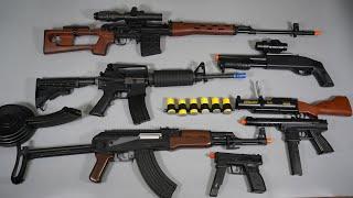 SVD Sniper Rifle AK47 Toy Gun Airsoft and Nerf Gun Grenade Launcher M4 Shot Gun -Toy Guns Collection