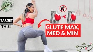 NON Music - change your ENTIRE BOOTY with this WORKOUT! GLUTE MAX, MED & MIN Christmas, No Equipment