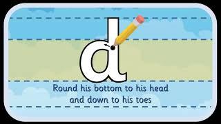 'd' letter formation