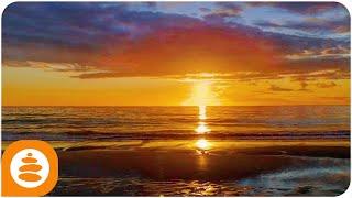 Golden sunset relaxing music Ocean sunset 4k - 0093