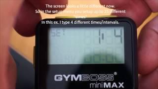 Gymboss miniMAX manual