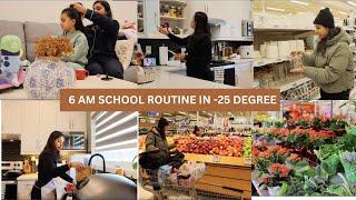 6 AM School Morning Routine | Tiffin Box, Lunch, Groceries | How to Stay Productive as a Busy Mom