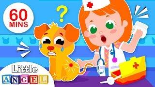 Baby Goes to the Vet | 5 Little Puppies Peekaboo | Nursery Rhymes & Kids Songs by Little Angel