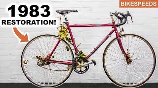 Raleigh Phoenix Full Restoration in 19 Minutes! Vintage Road Bike Rebuild 1983! Bearing service!