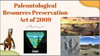 BLM Utah and the Paleontological Resources Act of 2009