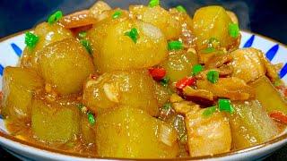 Achao teaches you the home-cooked method of braised winter melon, it is fresh, smooth and delicious