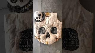 Panatomy No.131 “Skull Puffer Vest” #mutsu #patchwork #art #prospectiveflow