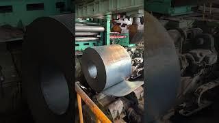 How to unwind thick steel coils efficiently in an industrial manner.#cuttolength #machine#automatic