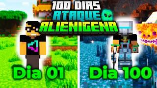 SOBREVIVI 100 DIAS EM UM ATAQUE ALIENIGENA NO MINECRAFT - O FILME