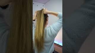 half ponytail hairstyle #shorts #shortvideo #youtubeshorts #trending #hairstyle #ponytail