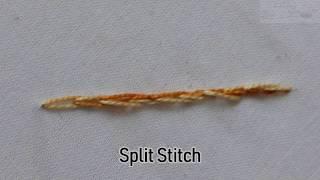 Split Stitch in Hand Embroidery Tutorial