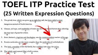 A Full TOEFL Structure Practice Test with ANSWERS part 2