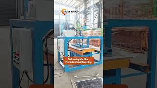 Perfect for Beginners: Deframe PV Panels in Minutes! #SolarRecycling #SolarWaste #Deframing