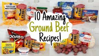 10 of the BEST Ground Beef Recipes! | Tasty, Quick & Cheap Dinners Made EASY! | Julia Pacheco